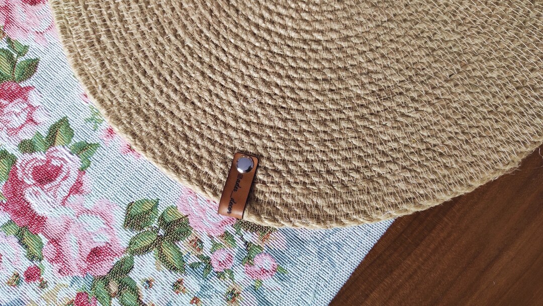 Jute Placemat, Handmade Rope Placemat, Boho Rope Placemat, Handwoven