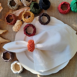 Anelli per tovaglioli colorati, porta tovaglioli, anelli per tovaglioli da marinaio, anelli per tovaglioli in rayon, anelli per tovaglioli da matrimonio, decorazioni per la cucina, anelli per tovaglioli con nodo in rayon