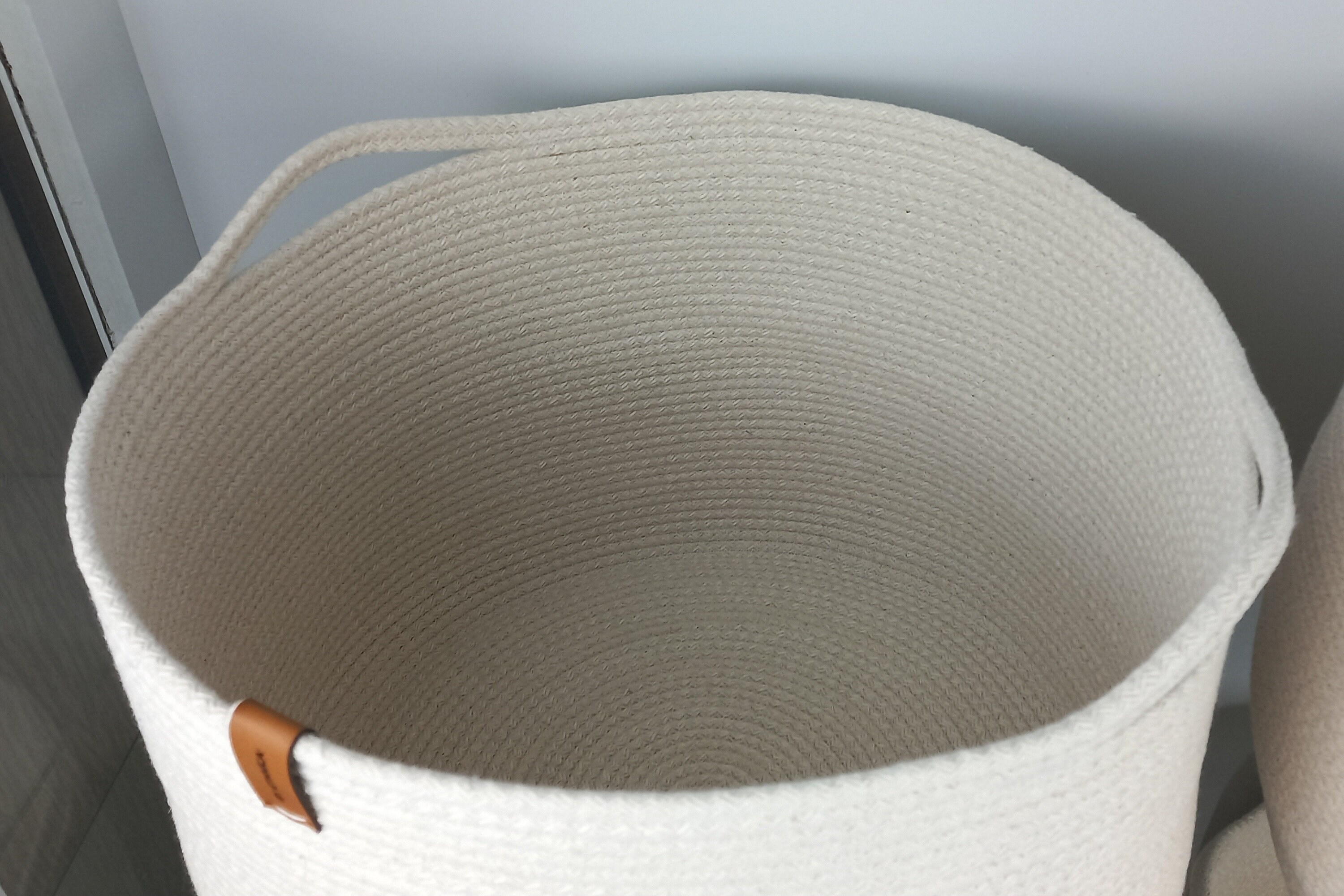 Extra Large Rope Basket With Insert Laundry Room Basket Hand Etsy