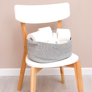 Handmade Cotton Organizer Baskets, Cotton Rope Storage Bowls, Rope Storage Baskets, Custom Size Rope Organizers, Cotton Rope Storage Baskets