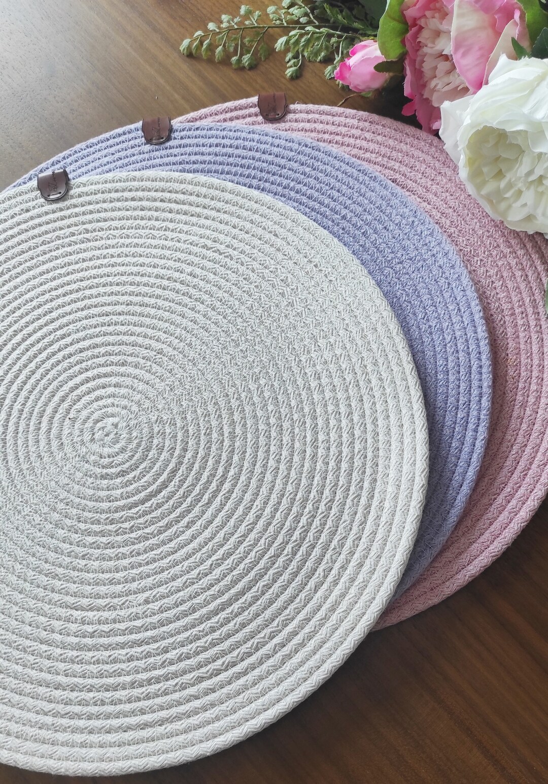 Cotton Placemat, Colorful Rope Placemat, Cotton Rope Placemat, Cotton
