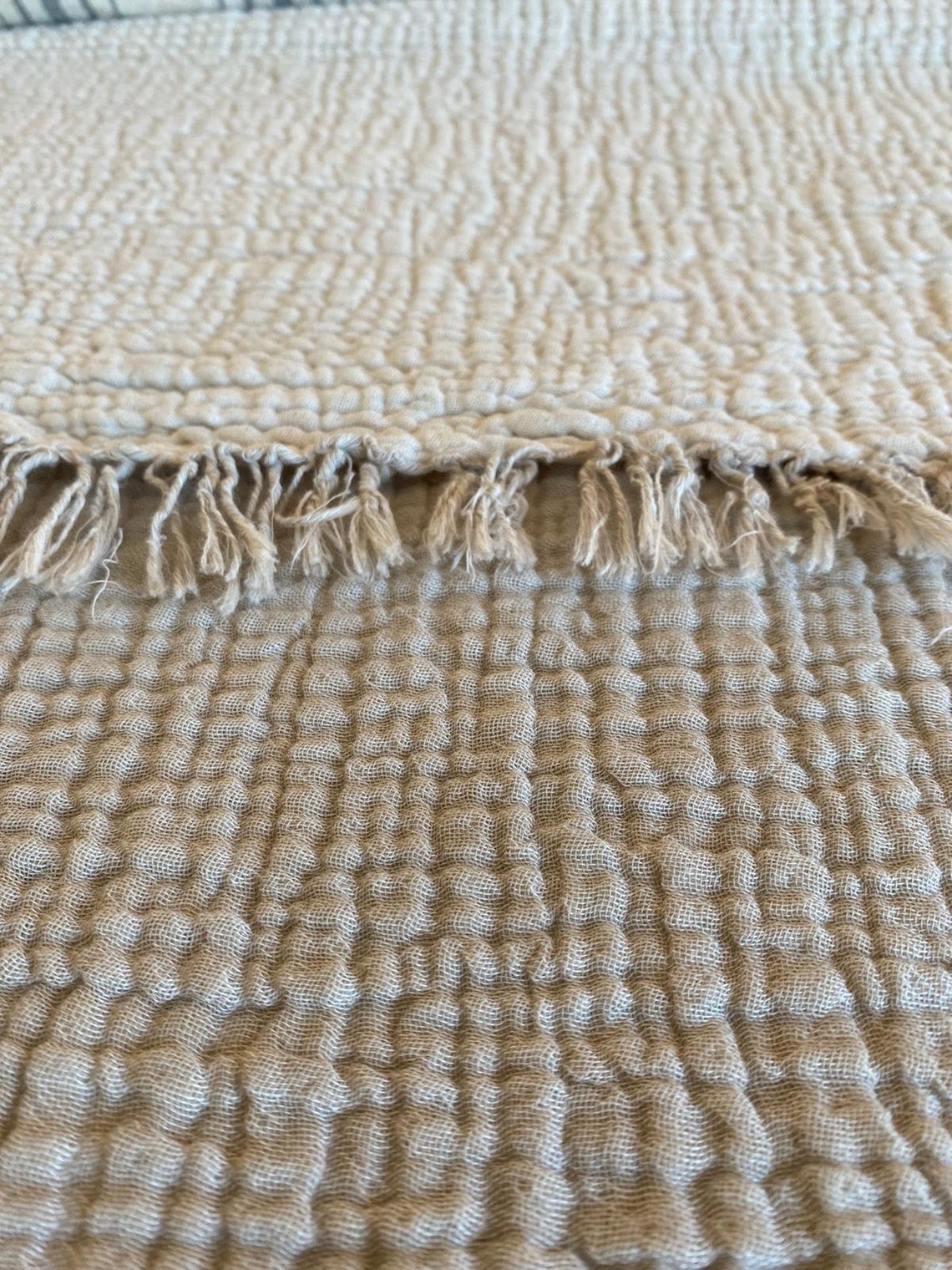 Gauze Cotton Throw Blanket Oyster 4 Layer Muslin Blanket Etsy