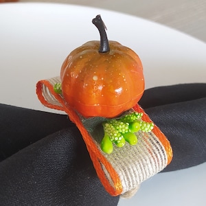 Pumpkin Themed Napkin Ring, Halloween Napkin Ring, Autumn Trend Napkin Ring, Halloween Table Ring,Halloween Gift,Fall Trend Napkin Ring