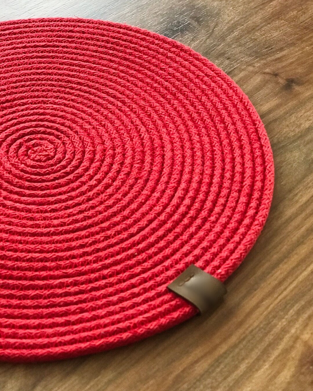 Colorful Rope Placemat Set, Cotton Rope Placemat, Hand Woven Cotton