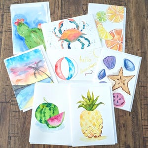 Summer Fun Grußkarten - Originale (kein Print)