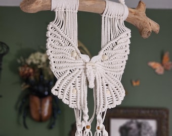 Macrame Moth Wall Hanging