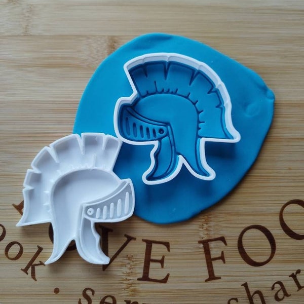 Ancient helmet cookie cutter and stamp