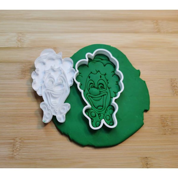 Circus clown cookie cutter and stamp