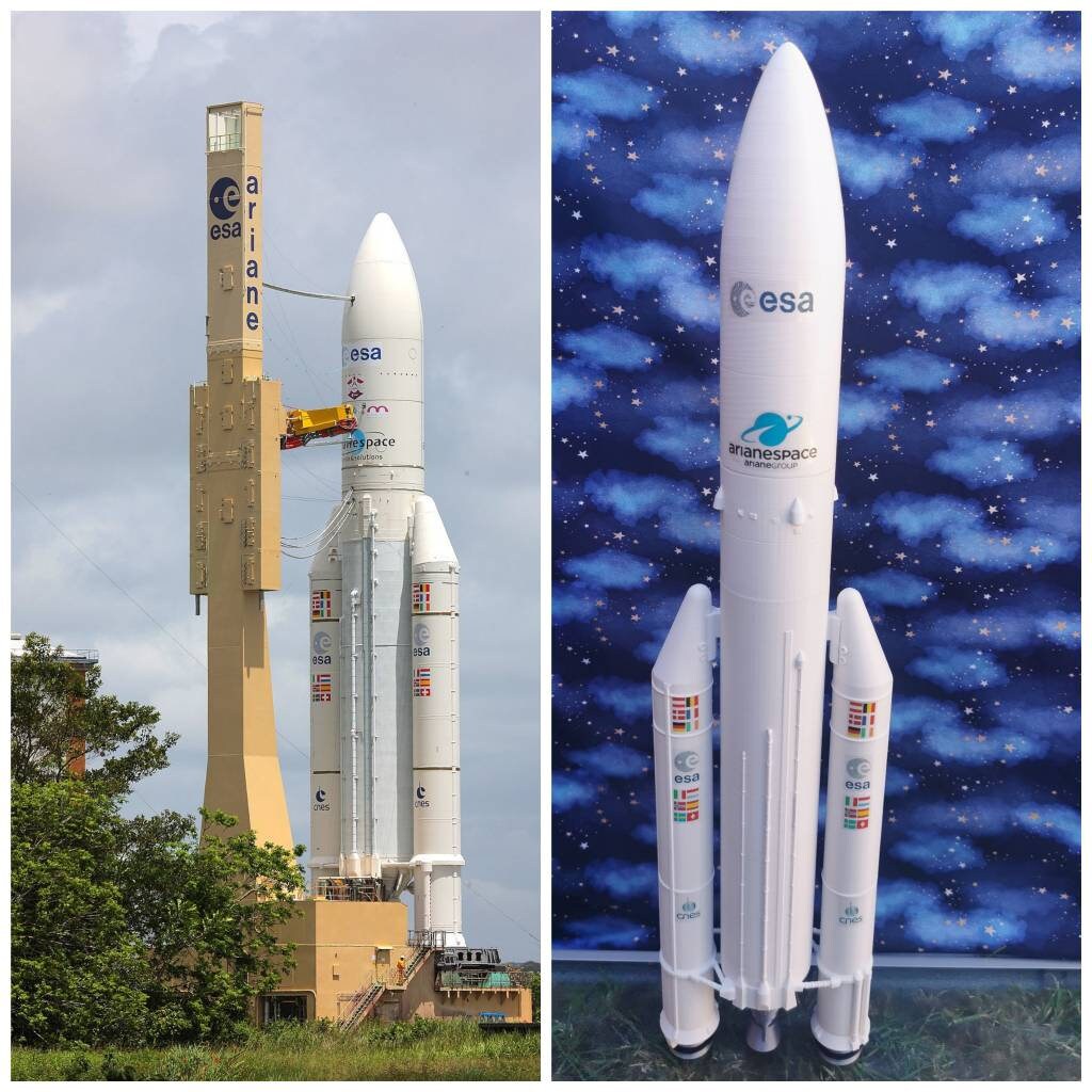Ariane 5 ECA ES Heavy Lift Space Rocket Plastic Model Nasa Etsy