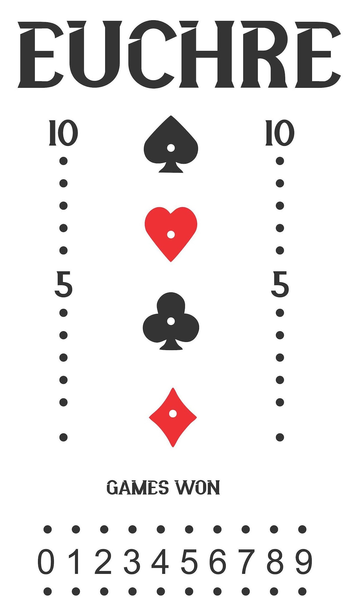 Euchre Laser Cut File Etsy