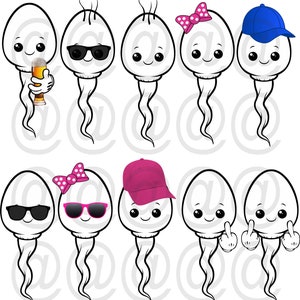 Spermien Sublimation - Vatertag png - Digitaler Download - Sofortiger Download - 10 zip-Dateien