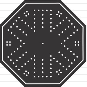 Tabuleiro de agravamento para 6 jogadores, arquivo laser de 24 polegadas, svg, png, plt, tabuleiro de jogo de madeira, agravamento