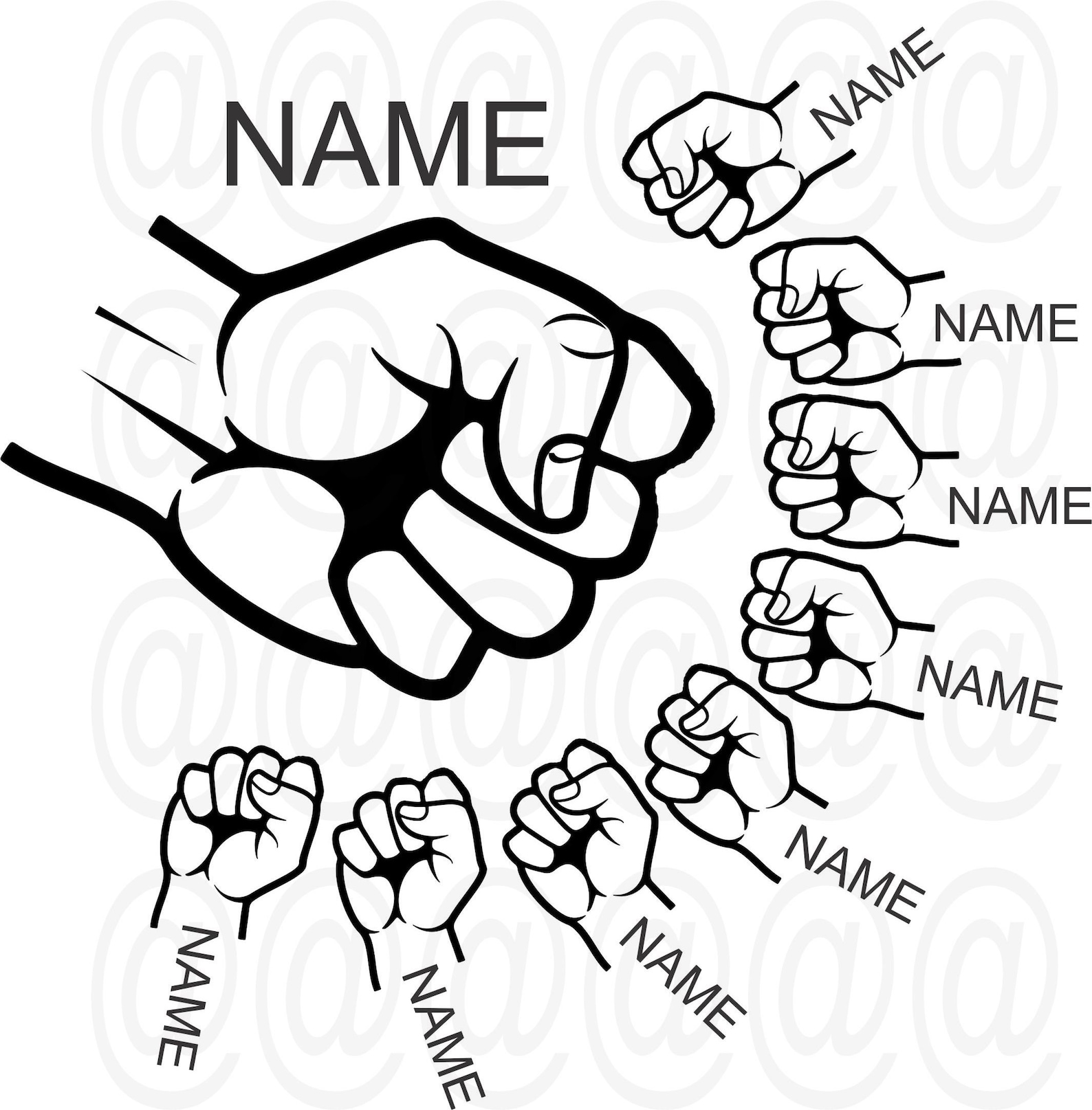 Fist Pumps Father's Day Svg Png Plt Cricut Etsy