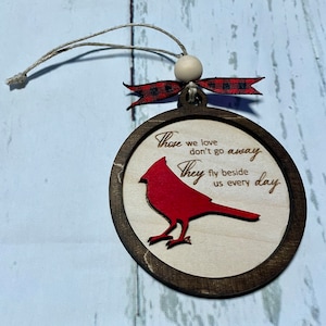 Cardinal memorial ornament file, Cardinal memorial ornament svg, laser cut file, digital download, instant download