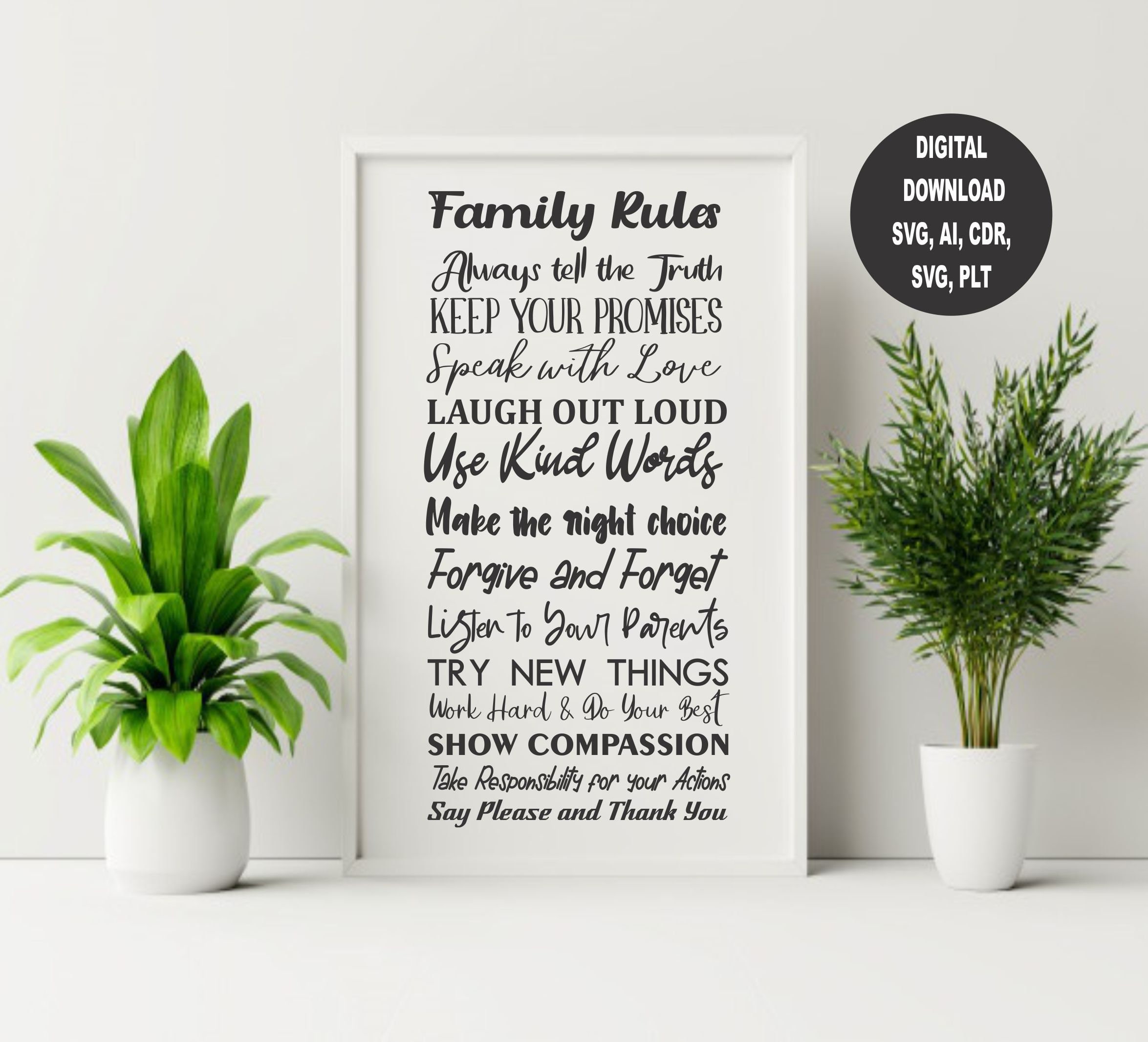 Free Free 260 Family Rules Svg SVG PNG EPS DXF File
