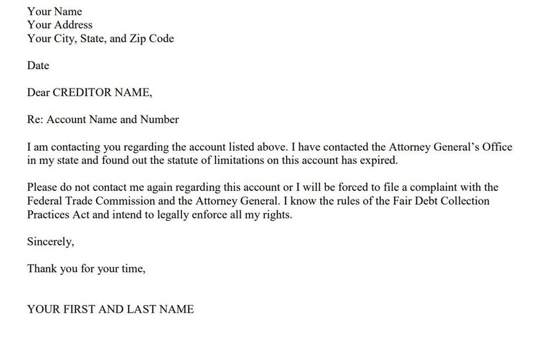 DEBT EXPIRED LETTER Professional Letter Digital Downloadable Statute debt-expired-letter-professional-letter-digital-downloadable-statute