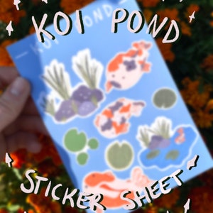 Koi Pond Sticker Sheet