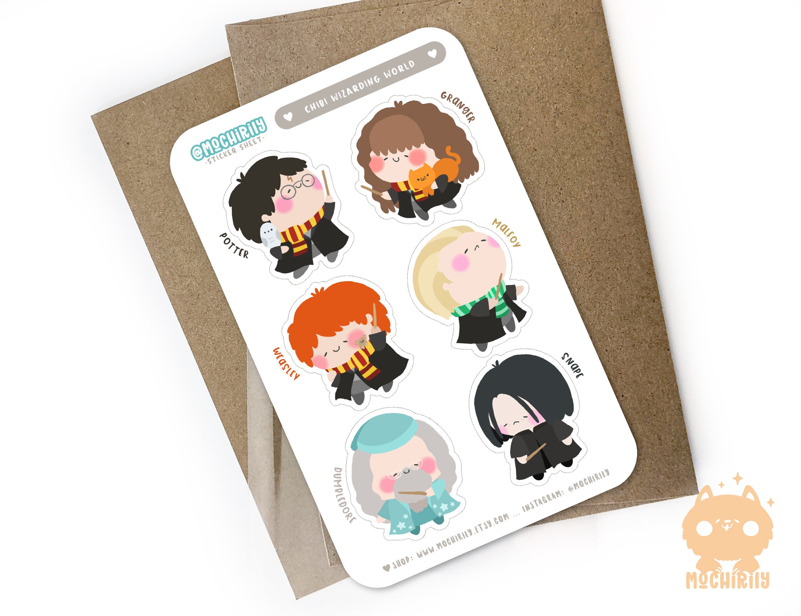 Chibi Harry Potter Sticker Sheet 3.5x5.5 / Harry Etsy