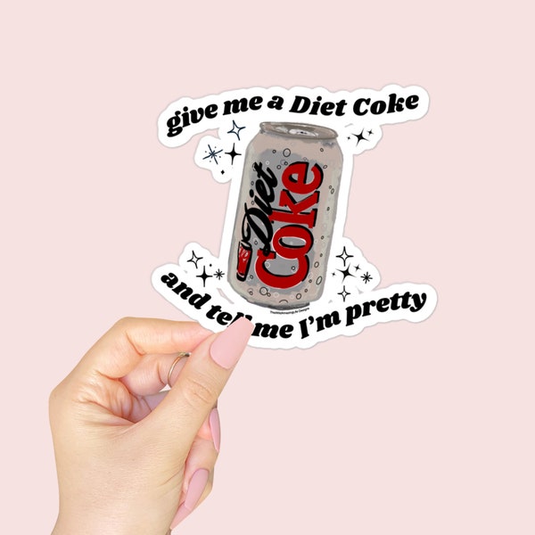 Diet Coke, Diet Coke Sticker, Diet Coke obsessed, Gift For Her, Fun Stickers, Laptop Stickers, Girly Stickers, Waterbottle Stickers
