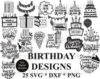 Download Birthday Svg Bundle Etsy