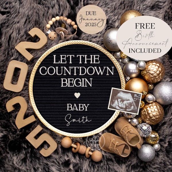 January 2025 Pregnancy Calendar Announcement Guenna Bridgette