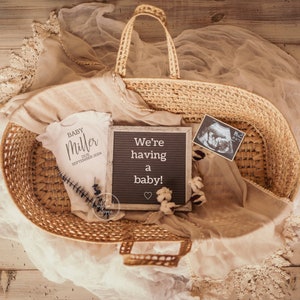 Digital Baby Announcement, We're having a baby, Gender Neutral Pregnancy Announcement, Social Media, Custom Announcement, Baby Board, Reveal