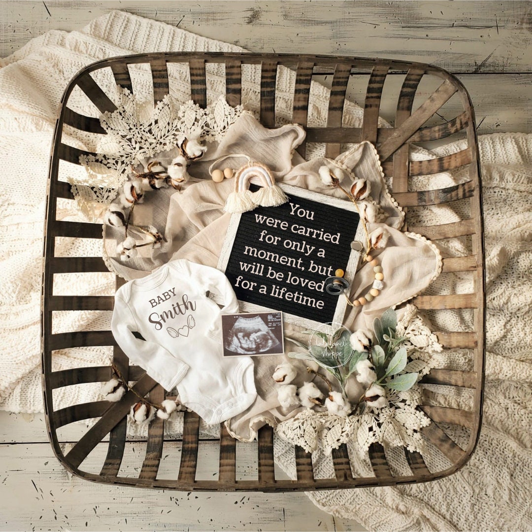 Baby Loss Announcement Gender Neutral Miscarriage Announcement