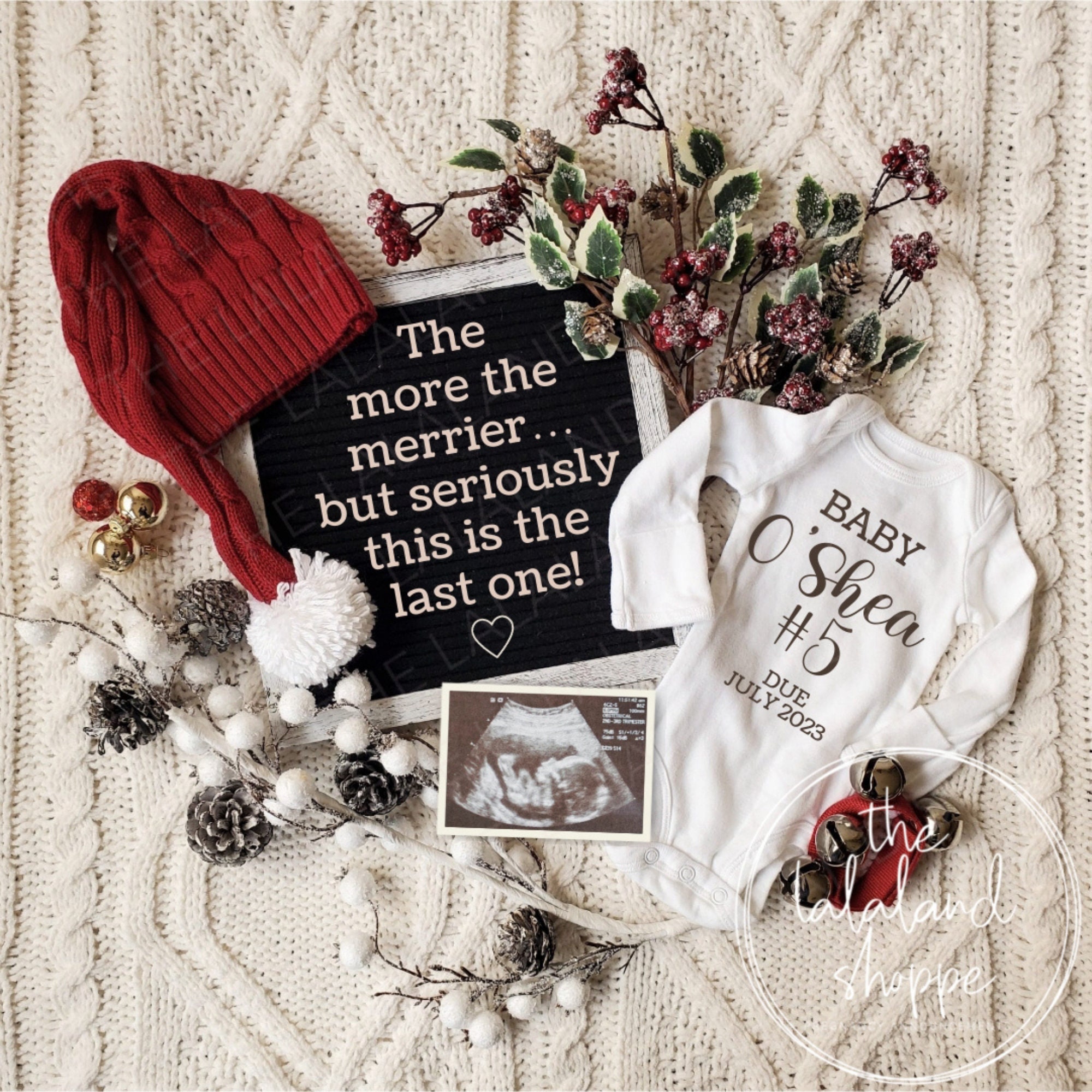 Christmas pregnancy announcements etsy