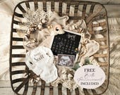Spring April 2025 Pregnancy Announcement Digital Baby Announcement, Editable Template, Gender Neutral, Calendar, Rainbow, Pregnancy Reveal