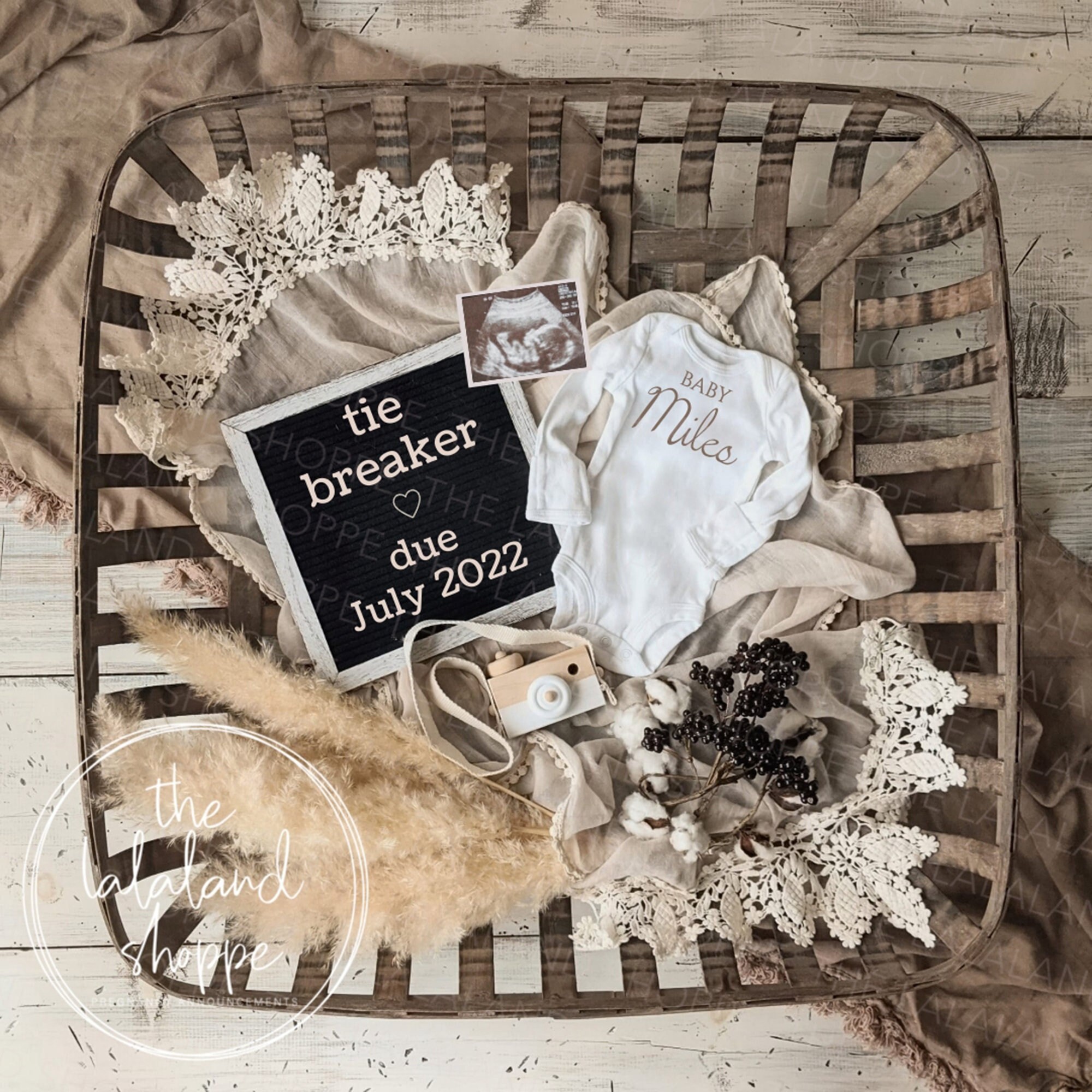 Tie Breaker Pregnancy Announcement Digital Boho Baby -   Digital baby  announcement, Pregnancy announcement, Baby announcement pictures