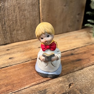 Jasco Merri-Bells Fine Bisque Porcelain Choir Boy Figurine; c. 1978