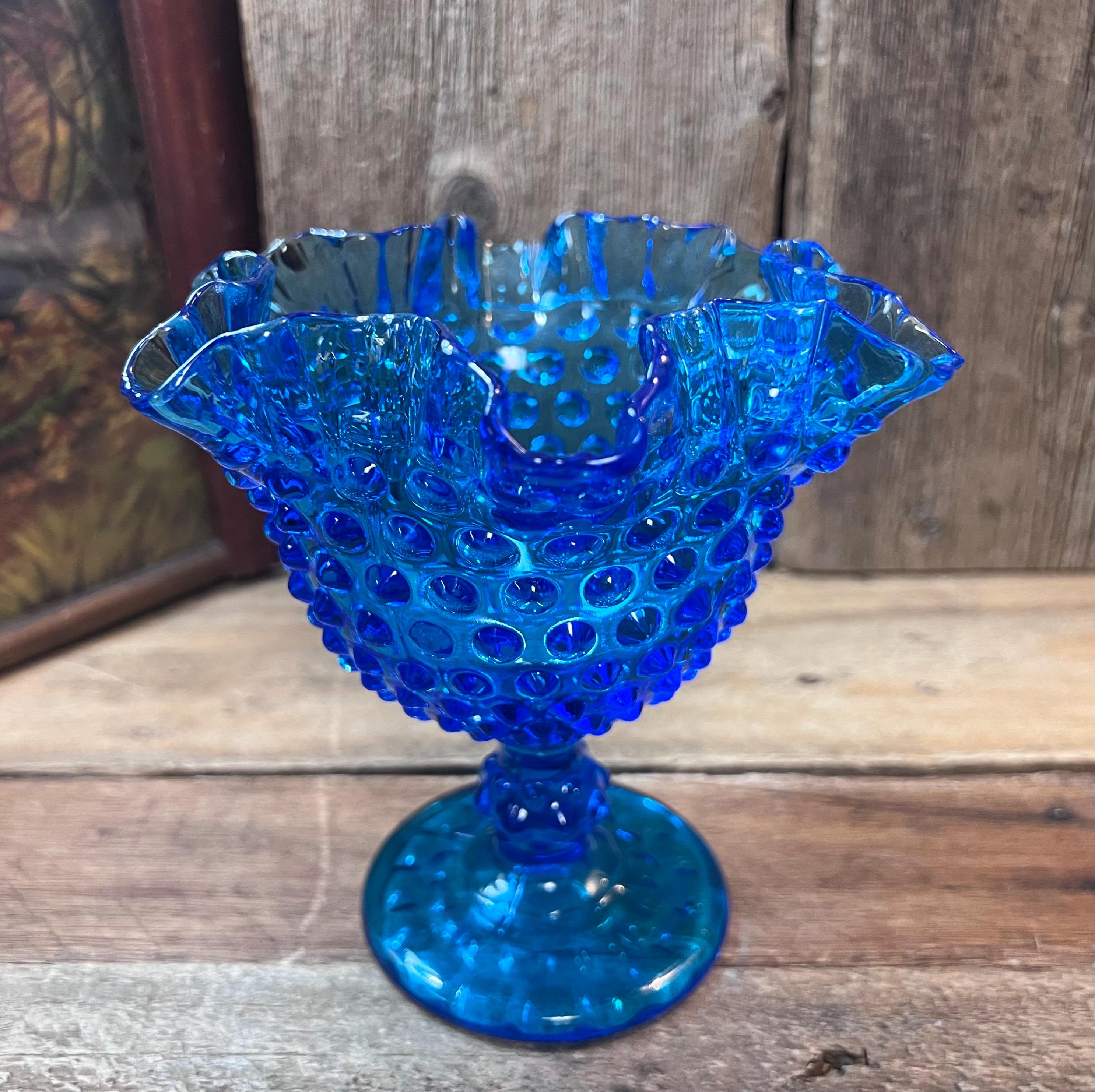フェントン ブルーボウル Fenton Blue Bowl - Etsy