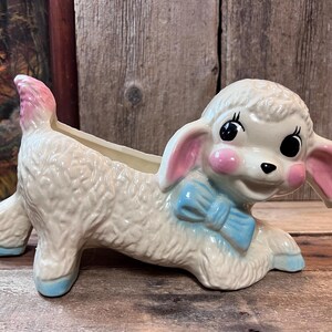 1940's USA Pottery Ceramic Large Lamb Planter