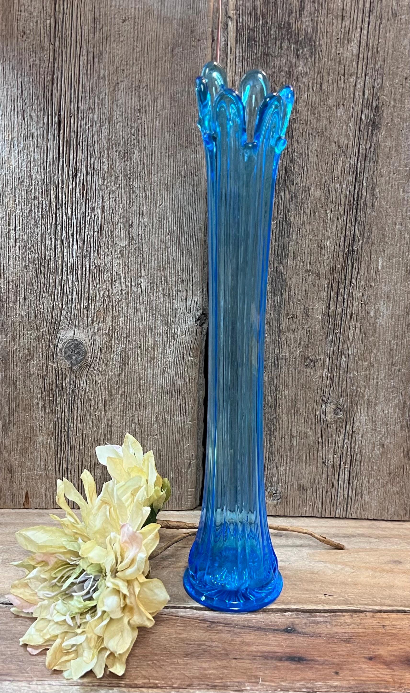 Blue Fenton Vase - Etsy
