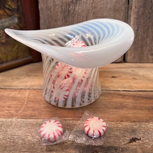 fenton opalescent ビンテージ　ガラス製 花瓶 USA製ヴィンテージ1940年代Fentonオールドフェントン花瓶/小物