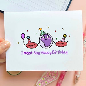science card for birthday, greeting card for doctor, nerdy birthday card for nurse, pun card for student, biology student gift, nursing gift
