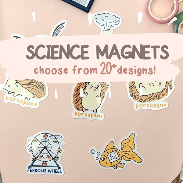 science magnet for fridge funny, chemistry magnets for whiteboard, STEM magnets for locker, cute magnet for teacher, chemistry gift for