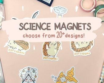 science magnet for fridge funny, chemistry magnets for whiteboard, STEM magnets for locker, cute magnet for teacher, chemistry gift for