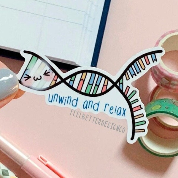 biology stickers for laptop, science sticker for water bottle, STEM stickers, DNA sticker, medical stickers funny, STEM gifts for student