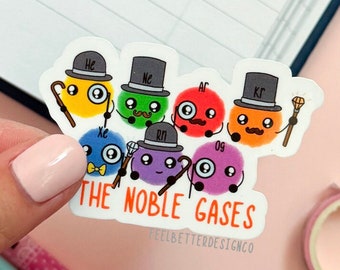chemistry sticker for laptop, science sticker for bottle, STEM sticker for planner, science gift for student, chemistry gift for teacher