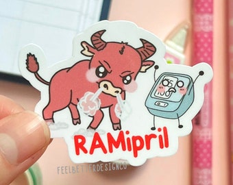 pharmacy sticker pun, nurse sticker for phone, medical pun sticker, pharmacy gift for coworker, healthcare gift for student, STEM gift for