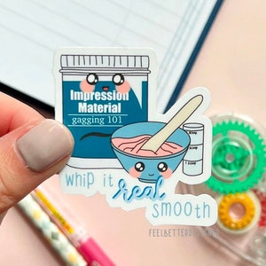 autocollants de dentisterie pour ordinateur portable, autocollants d'assistante dentaire pour bouteille d'eau, autocollants kawaii drôles, cadeaux d'hygiène dentaire, cadeaux dentaires drôles