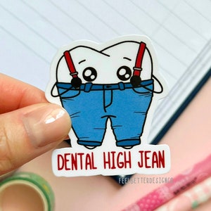 autocollant d'hygiène dentaire pour téléphone, autocollant de dents drôle, autocollant dentaire pour ordinateur portable, cadeau de dentisterie pour dentiste, cadeau rda pour étudiant, cadeau rdh