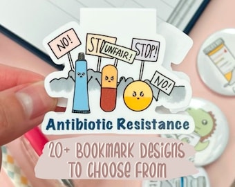 cute bookmark for nurse, magnetic bookmark science, page marker for planner, pharm tech gift, funny gift for pharmacy student, magnetic page