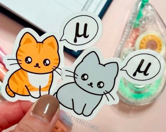 physics stickers for student, funny science stickers, STEM student gifts, kawaii stickers for laptop, physics gifts for science lovers, STEM