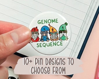 science pin for backpack, biology pin for clothes, STEM pin for lanyard, button pin funny, chemistry pin for badge, biology gift for student