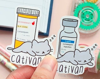 nurse stickers for laptop, medical stickers funny, kawaii stickers for journal, nurse student gifts, pharmacy stickers, STEM stickers, best
