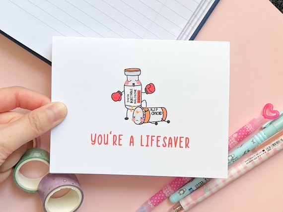 thank you card for nurse, nerdy gift for science lover, STEM card for student, funny card for doctor, paramedic gift for teacher, pharmacist