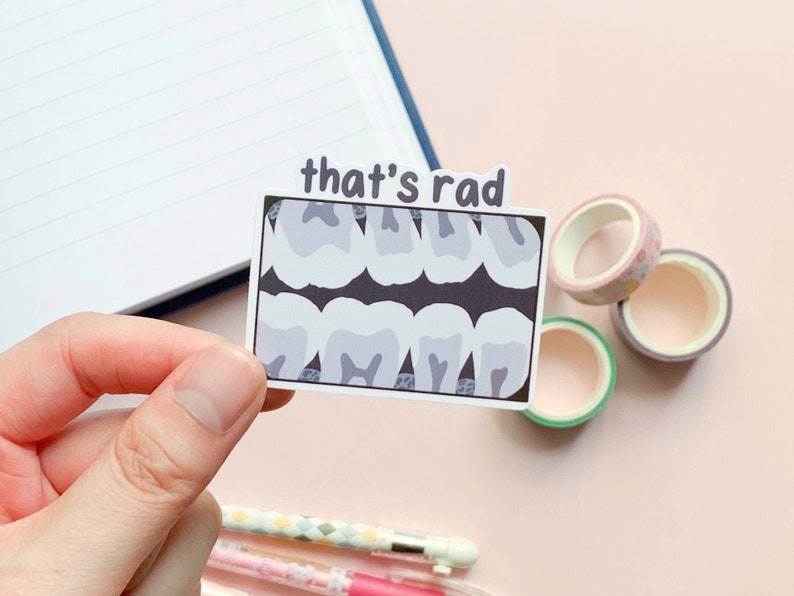 Xray Stickers for Laptop Dental Hygiene Stickers Teeth Etsy