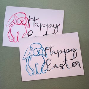 Frohe Ostern: Hasenkarte